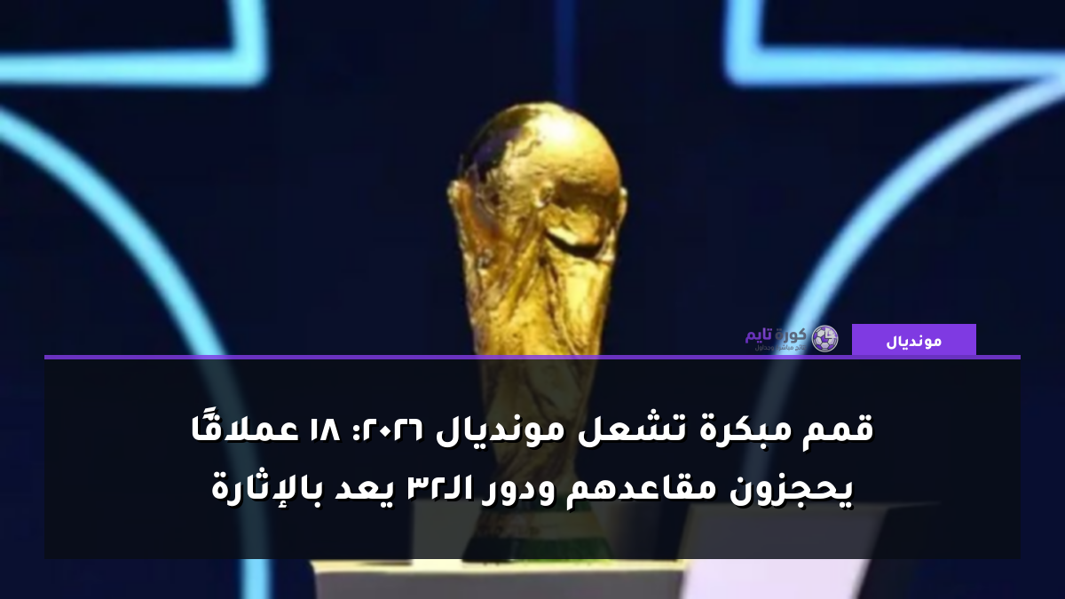 قمم مبكرة تشعل مونديال 2026: 18 عملاقًا يحجزون مقاعدهم ودور الـ32 يعد بالإثارة
